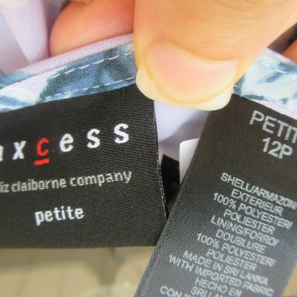 NWT vintage floral print skirt 12 P - Picture 8 of 9